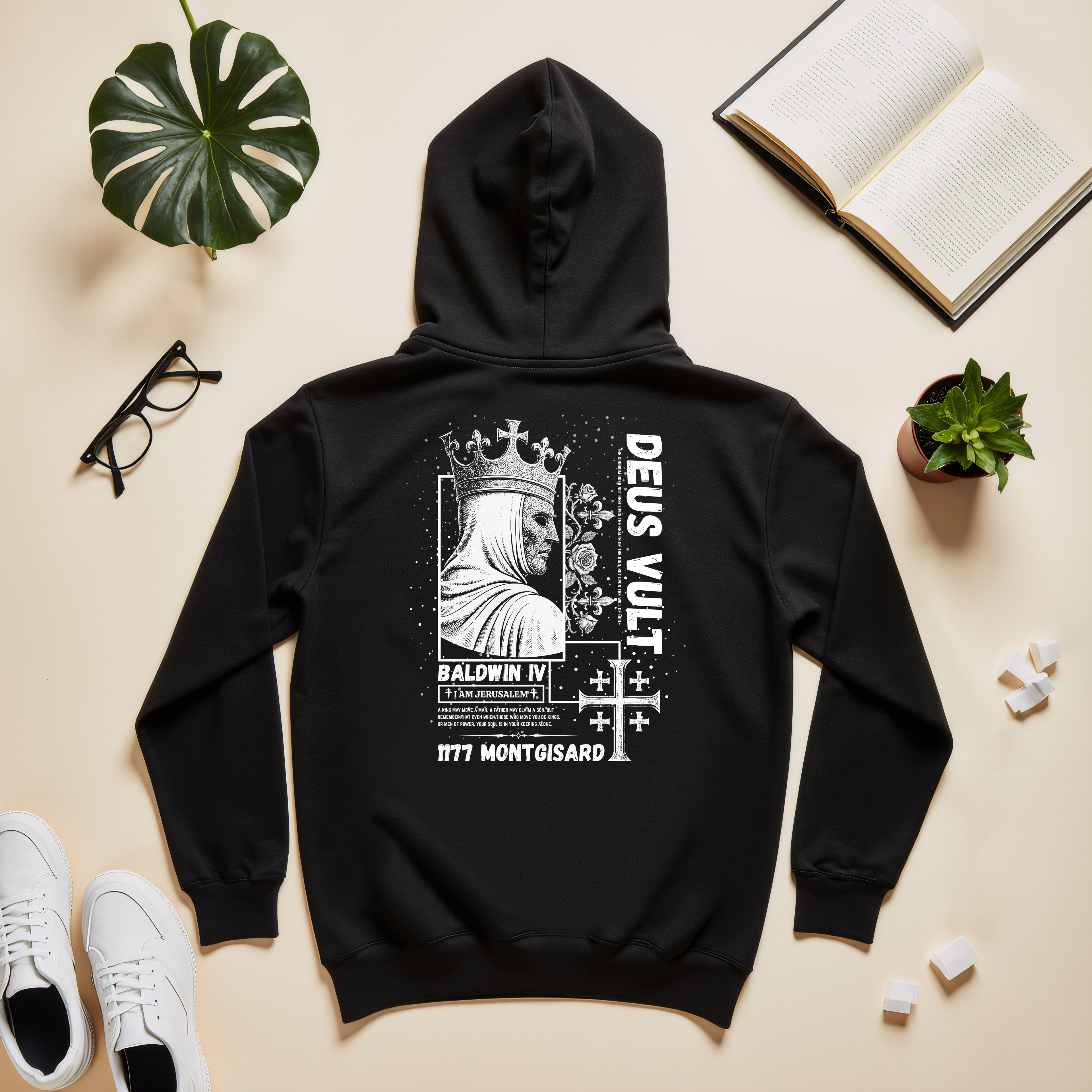 Crusader King Baldwin IV Hoodie